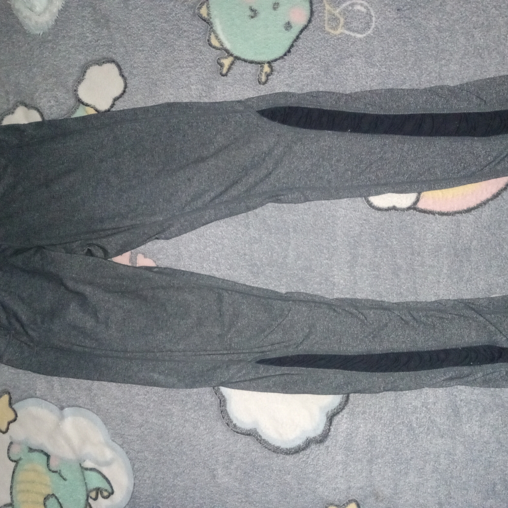 Gray Joggers with Black Accents